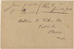 Ticknor, [William D.], ALS to. Jun. 7, 1854.