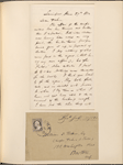 Ticknor, [William D.], ALS to. Jun. 27, 1854.