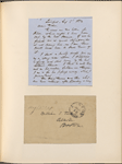 Ticknor, [William D.], ALS to. Aug. 3, 1854.