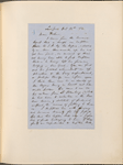 Ticknor, [William D.], ALS to. Oct. 12, 1854.