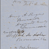 Ticknor, [William D.], ALS to. Oct. 12, 1854.