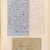 Ticknor, [William D.], ALS to. Oct. 26, 1854.