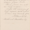 Ticknor, [William D.], ALS to. Oct. 26, 1854.