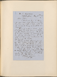 Ticknor, [William D.], ALS to. Jan. 6, 1855.