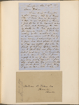 Ticknor, [William D.], ALS to. Jan. 19, 1855.