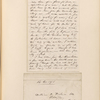 Ticknor, [William D.], ALS to. Nov. 9, 1855.