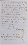 Ticknor, [William D.], ALS to. Nov. 23, 1855.