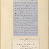 Ticknor, [William D.], ALS to. Feb. 1, 1856.