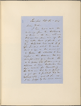 Ticknor, [William D.], ALS to. Feb. 16, 1856.
