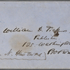 Ticknor, [William D.], ALS to. Feb. 27, 1856.