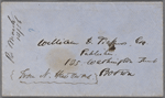 Ticknor, [William D.], ALS to. Feb. 27, 1856.