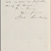 Ticknor, [William D.], ALS to. May 10, 1856.