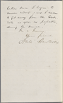 Ticknor, [William D.], ALS to. May 10, 1856.