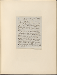 Ticknor, [William D.], ALS to. May 28, 1856.