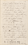 Ticknor, [William D.], ALS to. Sep. 12, 1856, as postscript to ALS by Sophia Hawthorne, Sep. 7, 1856.