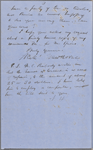 Ticknor, [William D.], ALS to. Sep. 26, 1856.