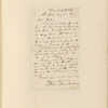 Ticknor, [William D.], ALS to. May 8, 1857.