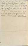 Ticknor, [William D.], ALS to. Dec. 1, 1859.