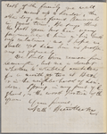 Ticknor, [William D.], ALS to. Mar. 9, 1860.