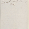 Ticknor, [William D.], ALS to. Jun. 28, [1860].