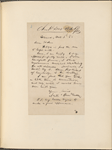 Ticknor, [William D.], ALS to. Oct. 3, 1860.