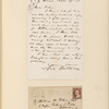 Ticknor, [William D.], ALS to. Oct. 29, 1860.