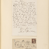 Ticknor, [William D.], ALS to. Nov. 17, 1860.