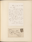 Ticknor, [William D.], ALS to. Dec. 8, 1860.
