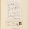Ticknor, [William D.], ALS to. Dec. 28, 1860.