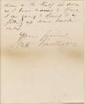 Ticknor, [William D.], ALS to. Jan. 30, 1861.