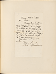 Ticknor, [William D.], ALS to. Oct. 7, 1861.