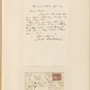 Ticknor, [William D.], ALS to. Oct. 27, 1862.