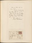Ticknor, [William D.], ALS to. Oct. 27, 1862.