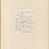 Ticknor, [William D.], ALS to. Apr. 30, 1863.