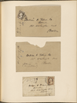 Ticknor, [William D.], 3 envelopes of letters to.