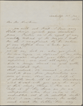 [Ossoli], [Sarah] Margaret Fuller, ALS to NH. Jan. 16, 1843.