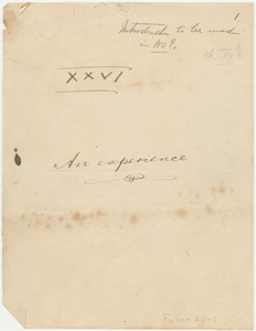 Loie Fuller papers