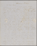 Mann, Mary [Tyler Peabody], ALS to. Feb. 15-22, 1849. 