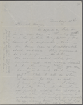 Mann, Mary [Tyler Peabody], AL to. [Nov.] 11, [1851]. 