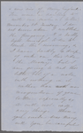 [Mann], Mary [Tyler Peabody], ALS to. [Oct. -] Nov. 1, [1853].
