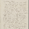 [Mann], Mary [Tyler Peabody], ALS to. [late April? 1864].