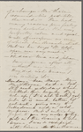 [Mann], Mary [Tyler Peabody], ALS to. [late April? 1864].