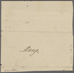 [Mann], Mary [Tyler Peabody], AL to, fragment. [n.d.]
