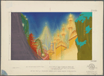 Set design for the stage production By the Beautiful Sea (illuminated face of midway)
