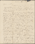 Peabody, Elizabeth [Palmer], mother, ALS to. Oct. 6, 1828.