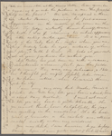 Peabody, Elizabeth [Palmer], mother, ALS to. Jun. 10-11, [1831].