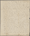 Peabody, Elizabeth [Palmer], mother, ALS to. [Jun.? 18?, 1831].