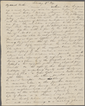 Peabody, Elizabeth [Palmer], mother, ALS to. May 19, [1832].
