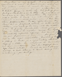 Peabody, Elizabeth [Palmer], mother, ALS to. May 19, [1832].