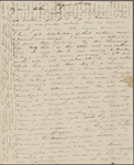 Peabody, Elizabeth [Palmer], mother, ALS to. Aug. 5, 1832.